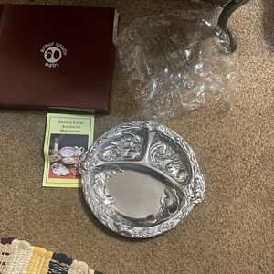 Arthur Court Bunny 3 Section Plate